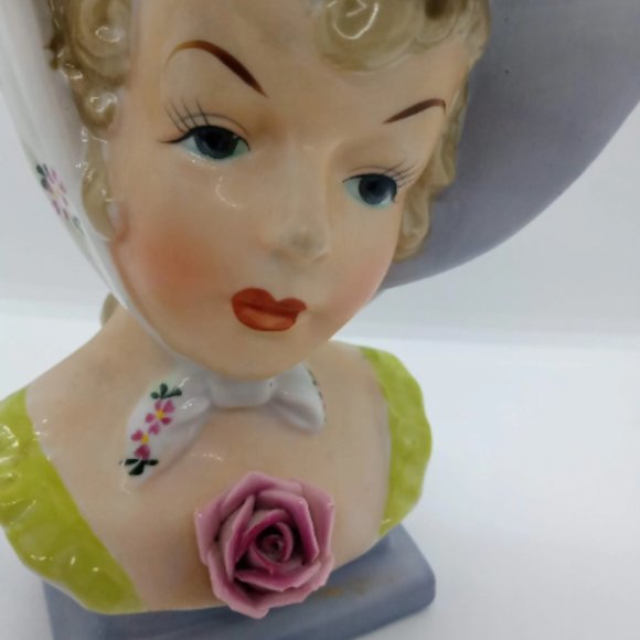 Southern Belle Vintage Lady head Vase Napco collectible - Picture 2 of 8
